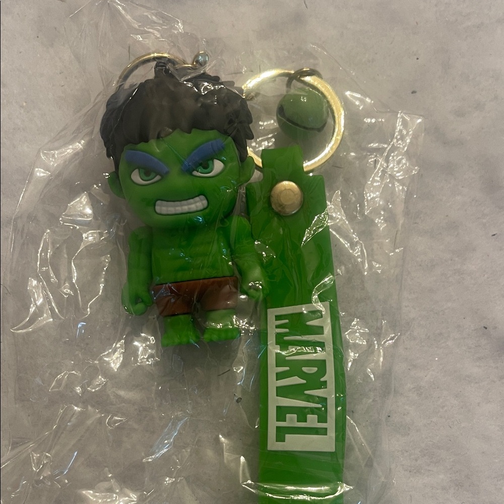Marvel Hulk Keychain with Green and Brown Accents incredible Hulk NWT
